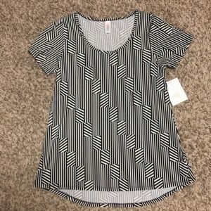 Black and white striped Classic T.